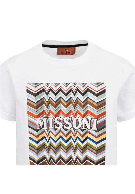 T-shirt con logo MISSONI KIDS | MY8P91 Z3672100MC